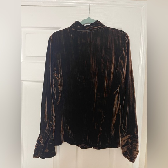 Vintage Equipment Velvet Blouse Made in France - Picture 3 of 14